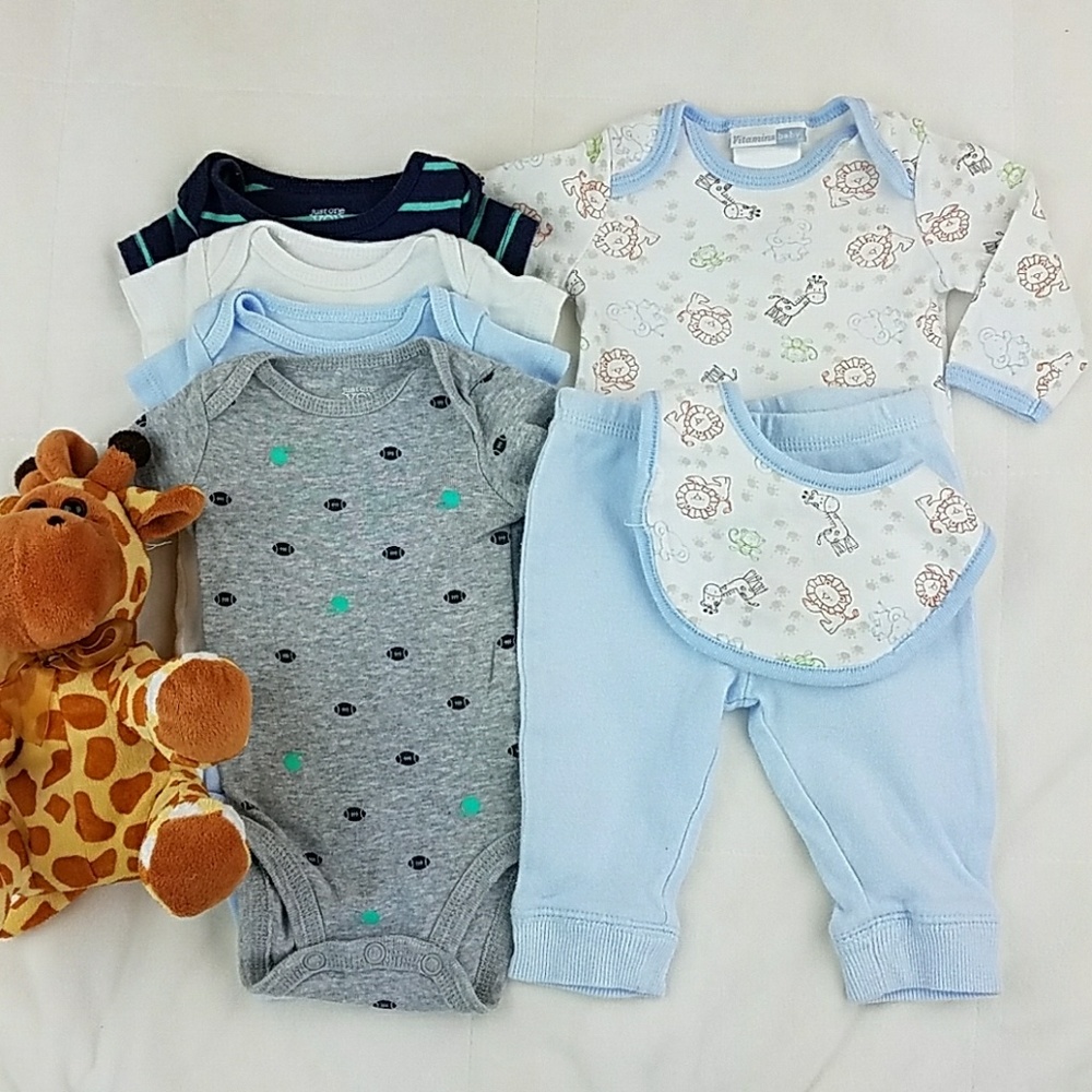 Matching Newborn Vitamins Baby & Cater's Onesies